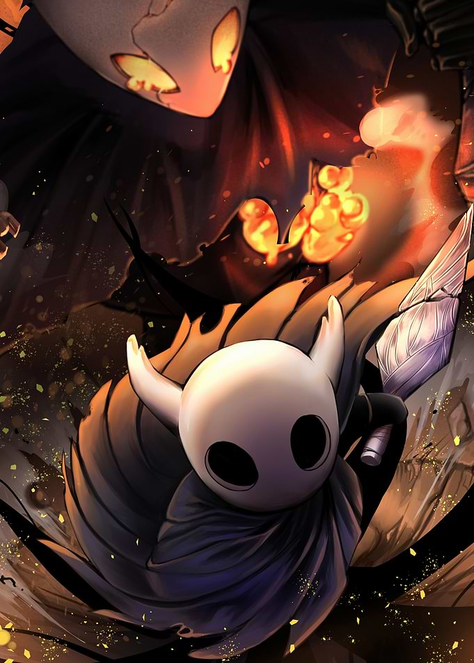 Hollow Knight characters digital art