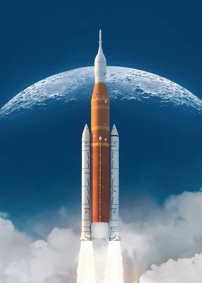 Rocket Launch to the Moon