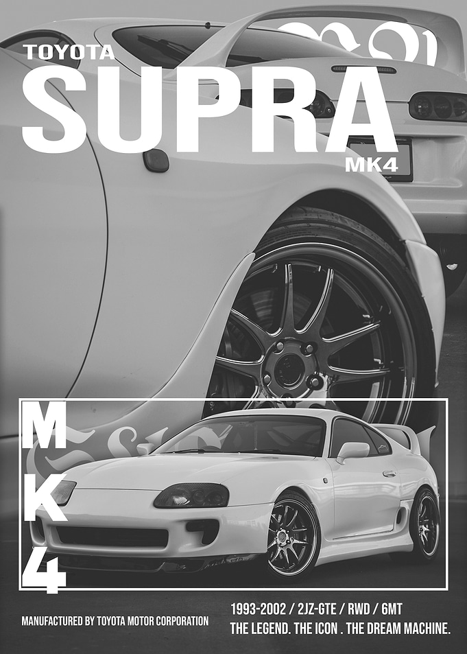 Toyota Supra MK4 Poster