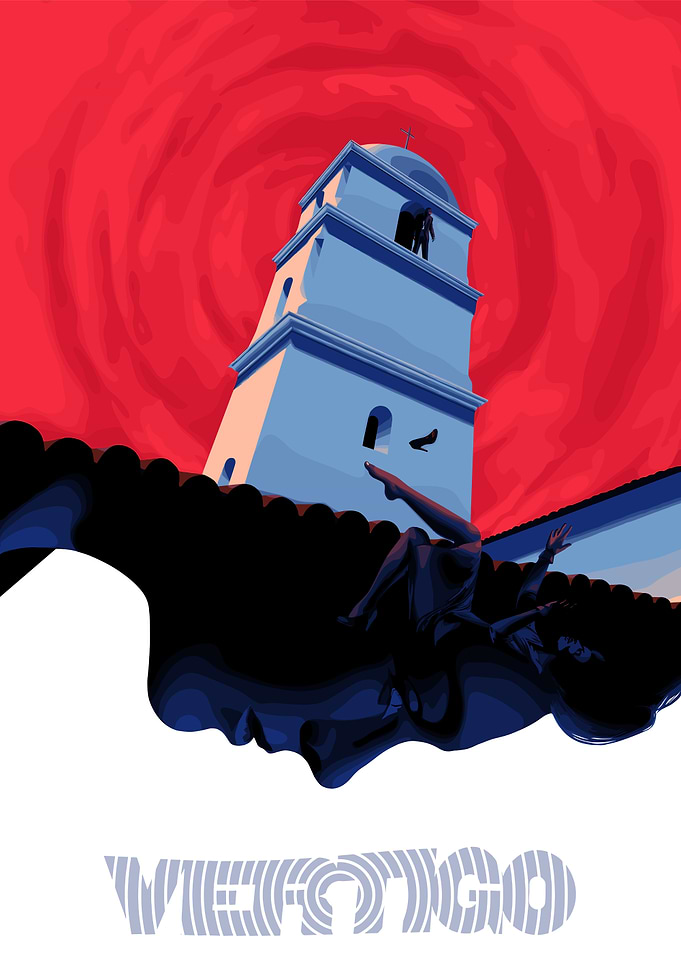 Vertigo Movie Poster Illustration