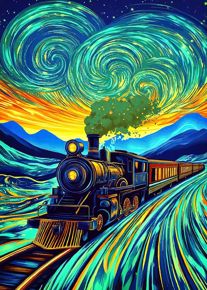 Starry Night Train Ride