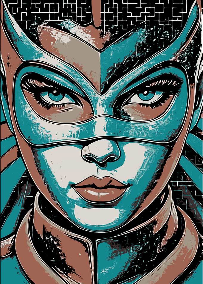 Masked Heroine Portrait