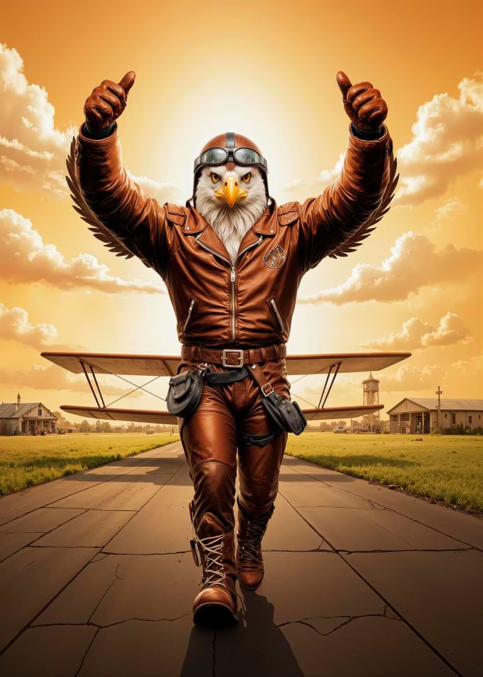 Eagle Aviator Thumbs Up