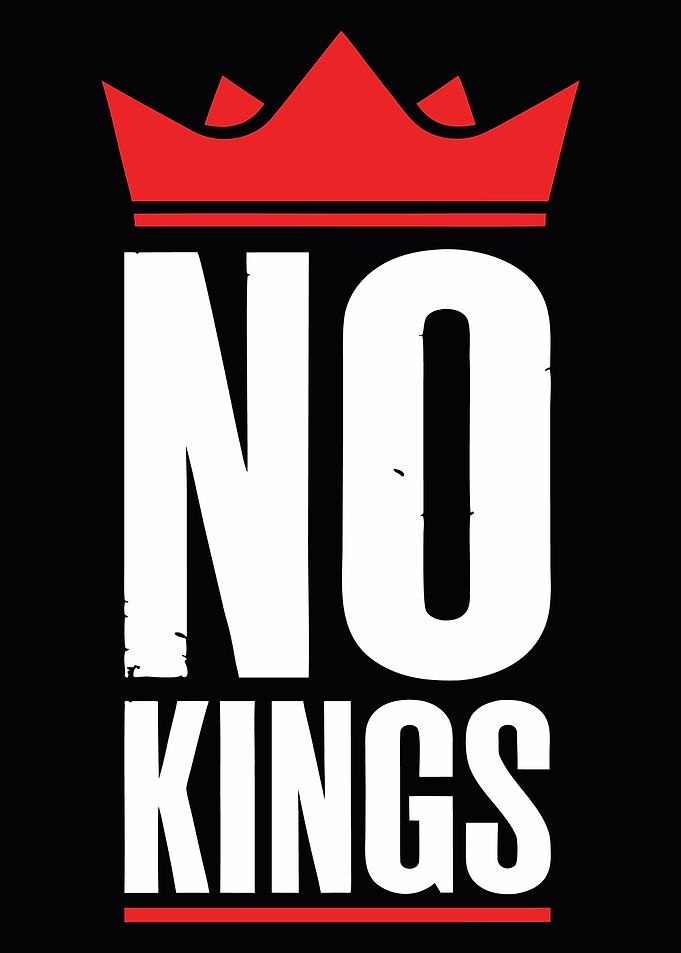 No Kings Graphic with Crown