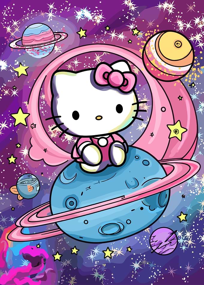 Hello Kitty in Space