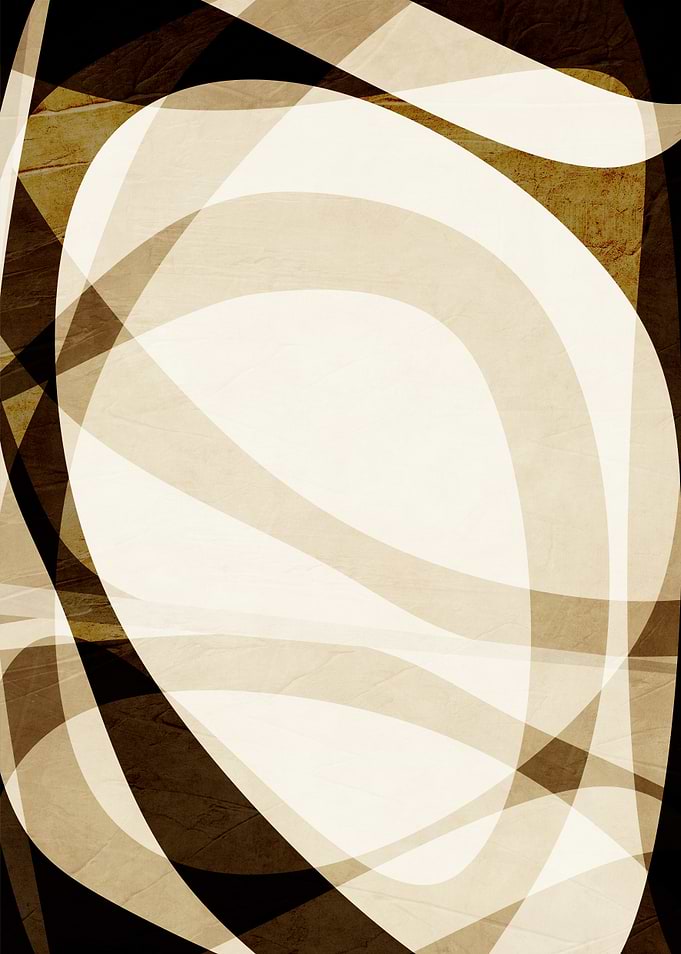 Abstract Curves in Beige and Brown
