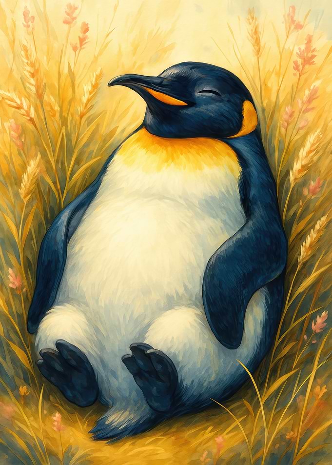 Relaxing Penguin in Golden Field