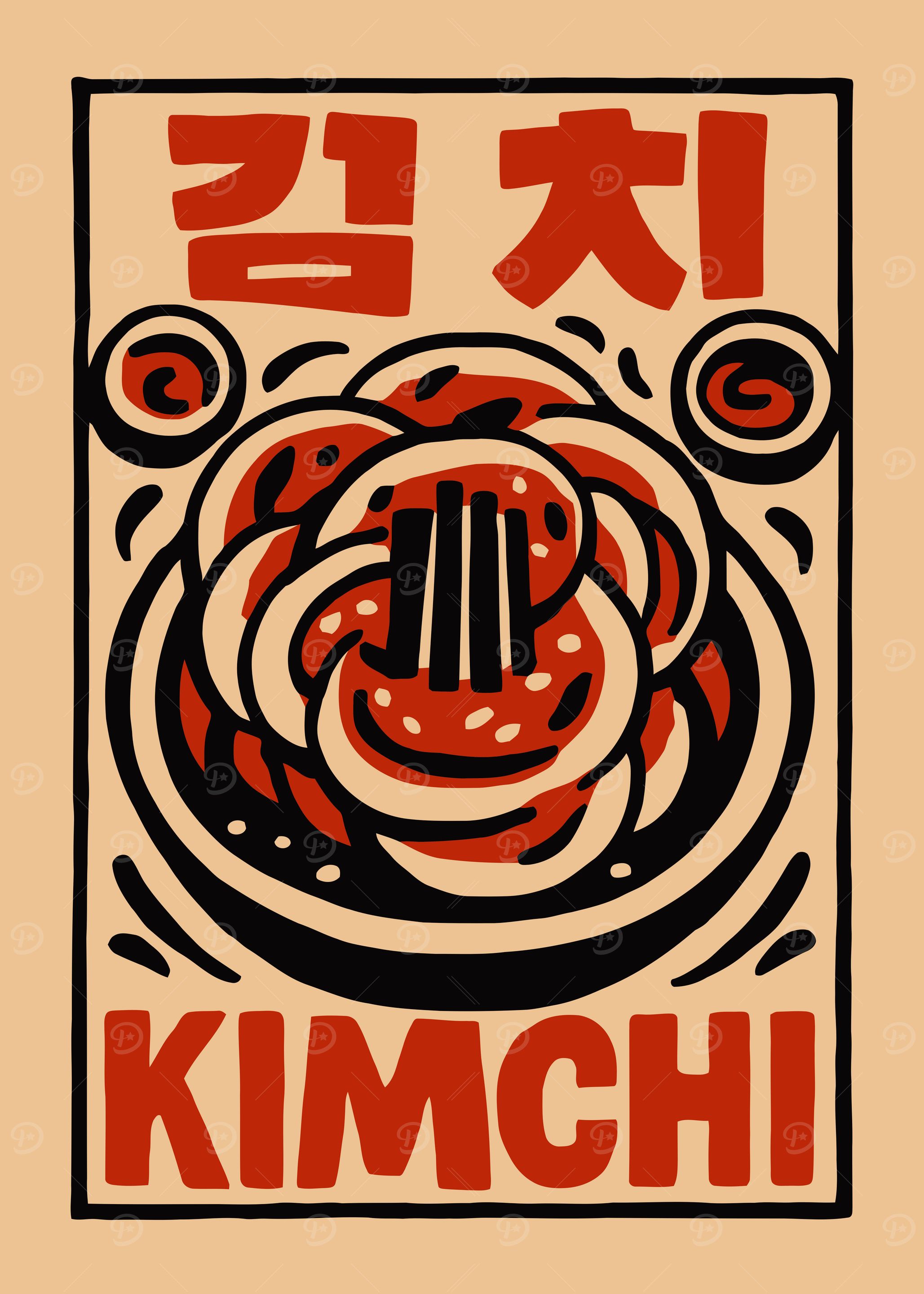 Korean Kimchi Wall Art Print