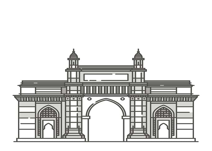 Gateway of India Minimalist Illustration