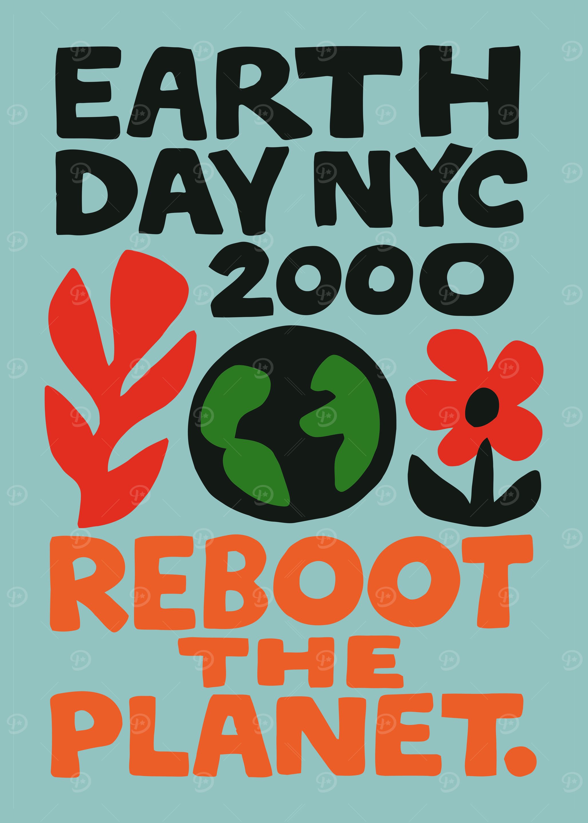 Earth Day NYC 2000 Poster