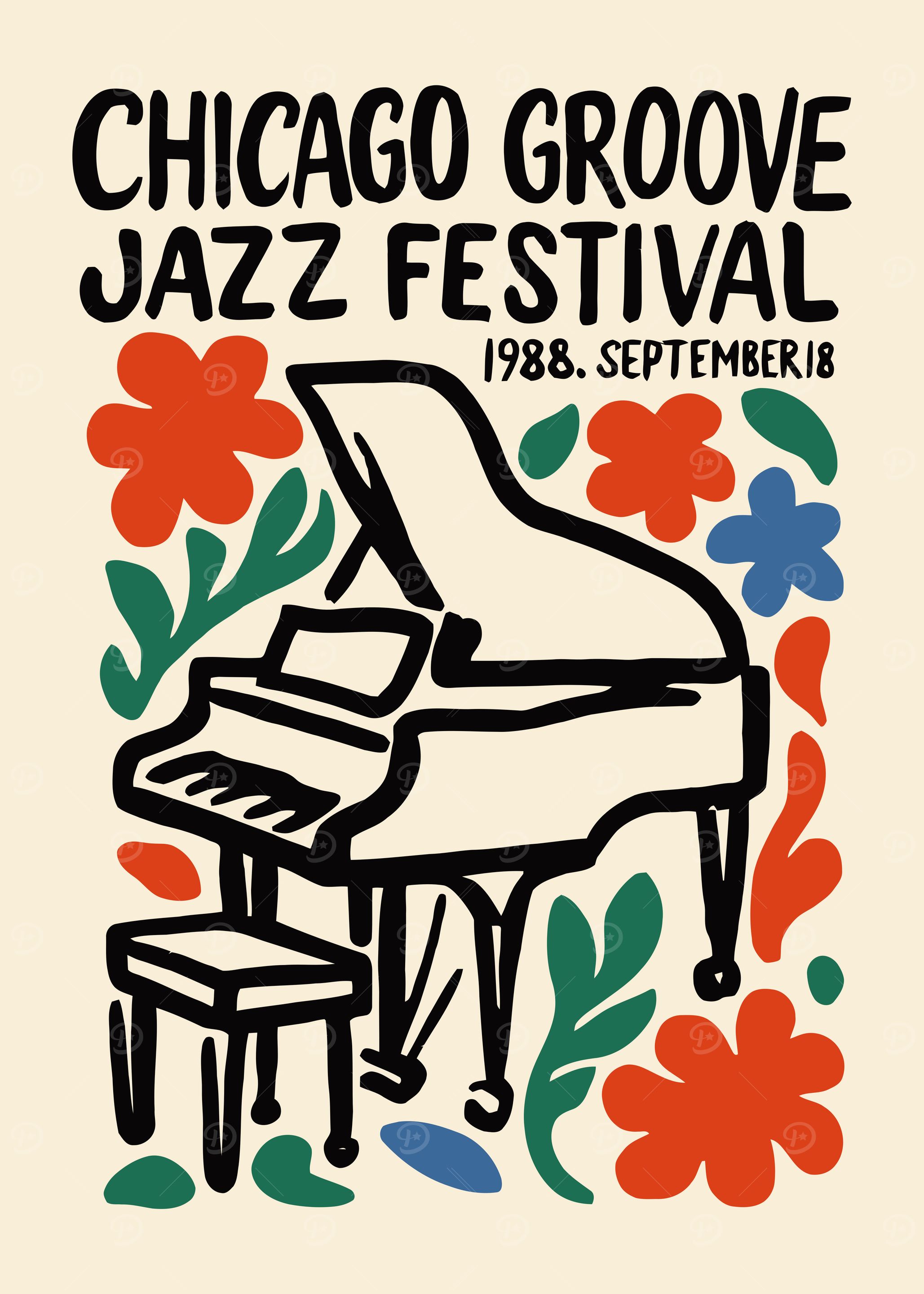 Chicago Groove Jazz Festival Poster