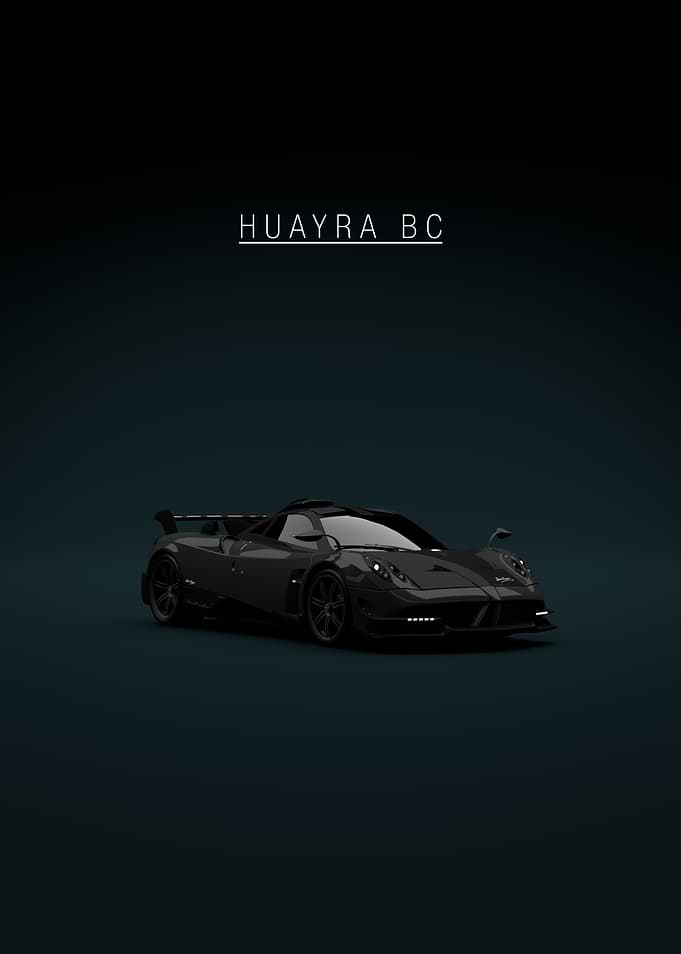 Pagani Huayra BC Dark Render