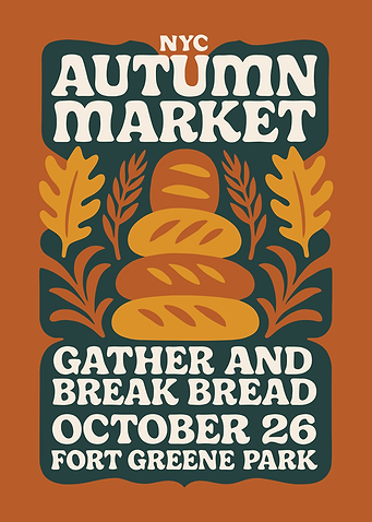 NYC Autumn Market Poster