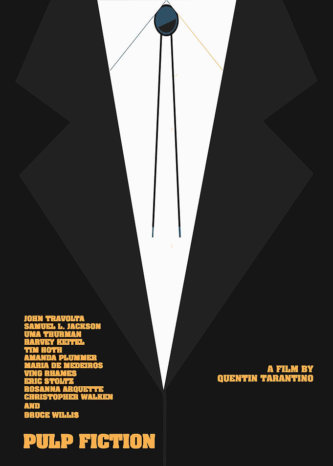 Pulp Fiction Minimalist Movie Poster