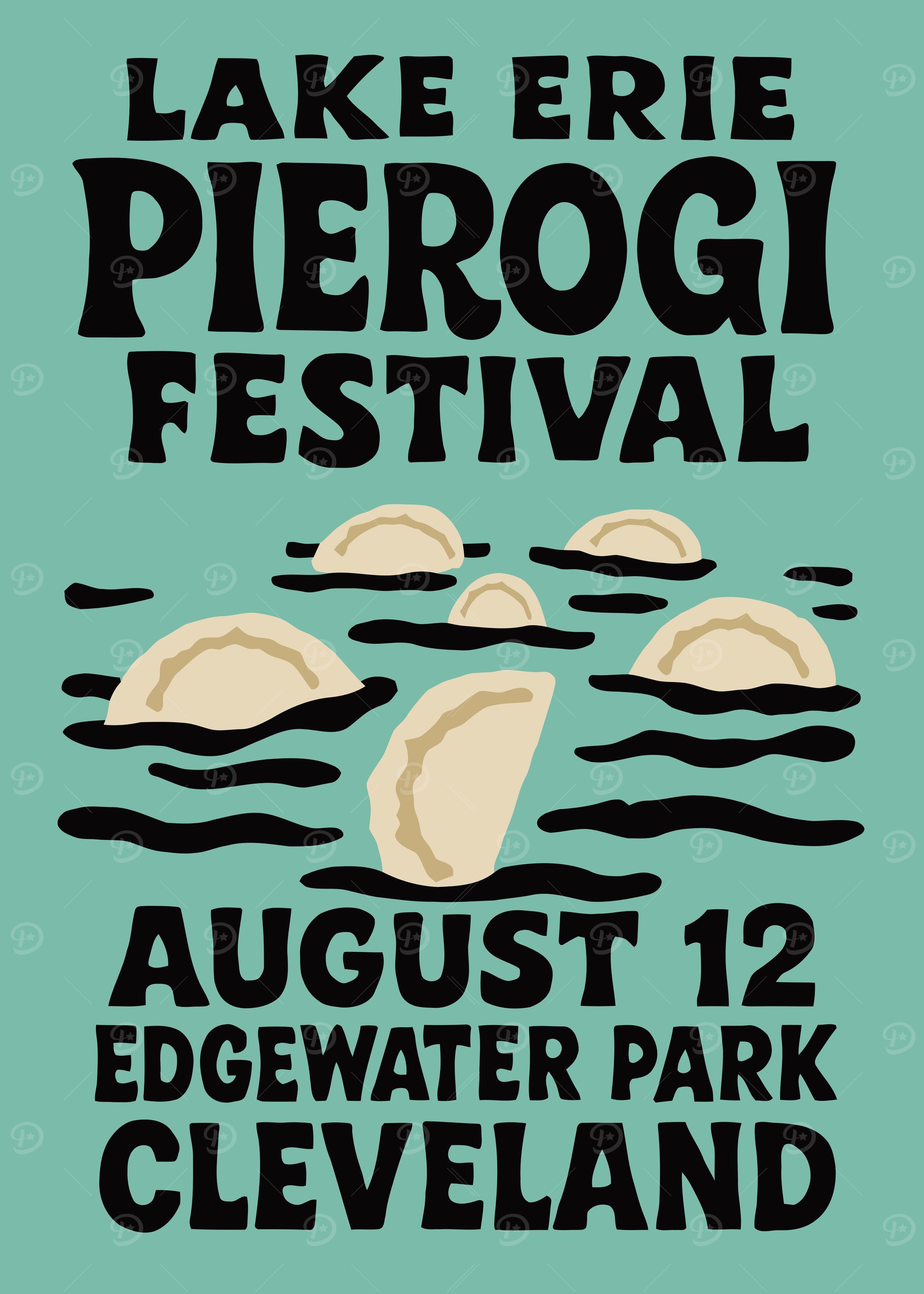 Lake Erie Pierogi Festival Poster