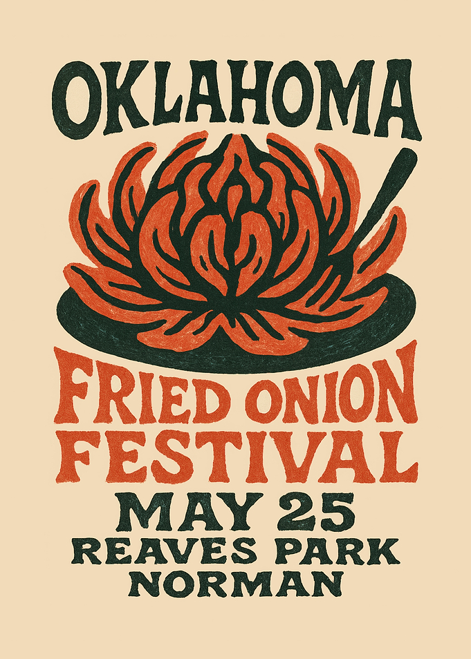 Oklahoma Fried Onion Festival Poster