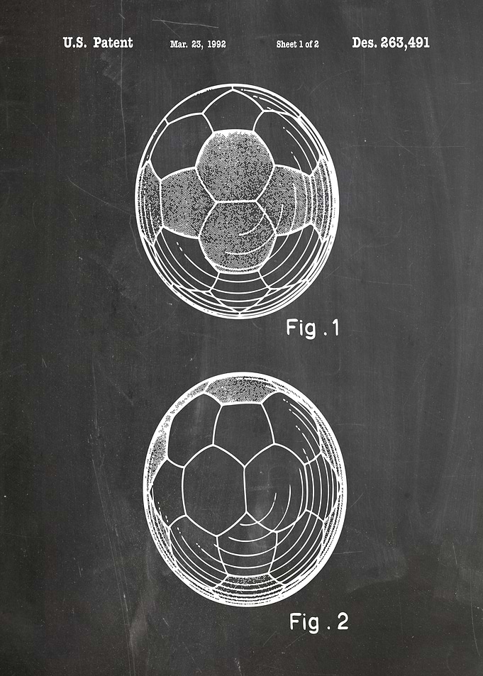 Soccer Ball Patent Blueprint