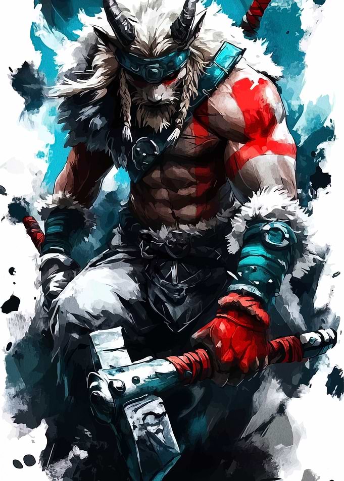 Viking Warrior Digital Art