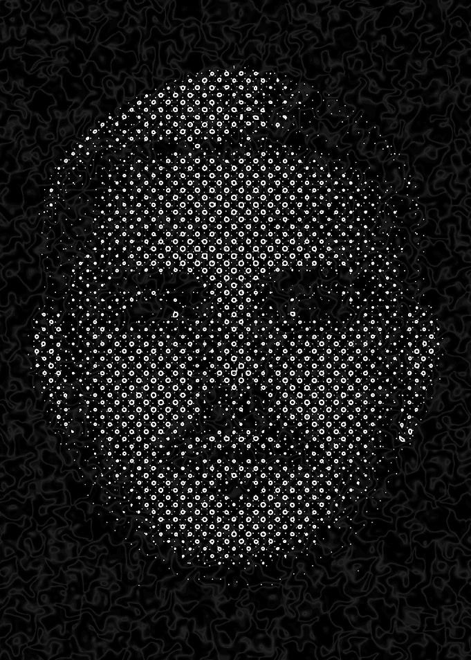 Abstract Portrait in Black and White