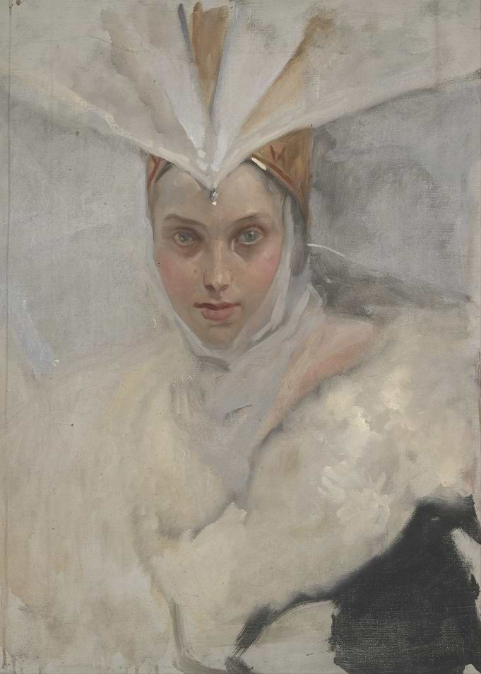 Portrait of a Woman with Headdress