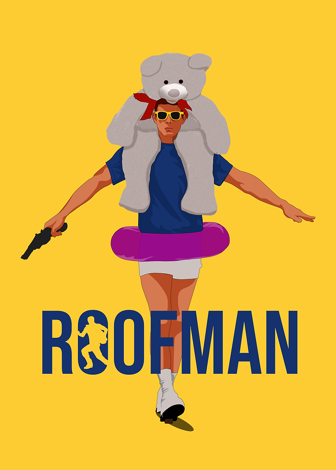 Roofman movie Illustration
