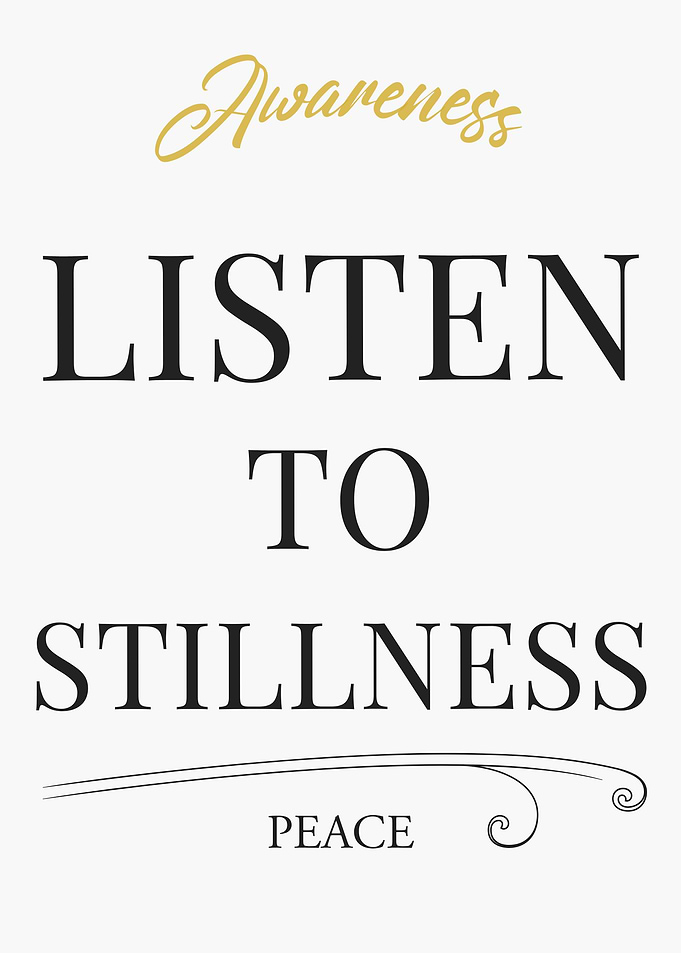 Listen to Stillness: Awareness and Peace – Light Edition