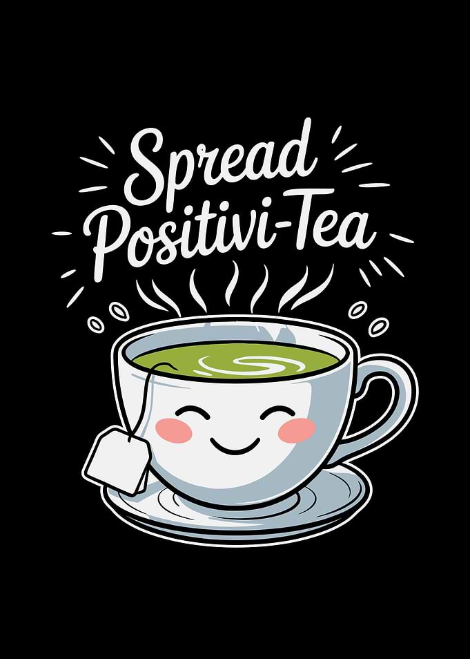 Spread Positivi-Tea Cute Cartoon