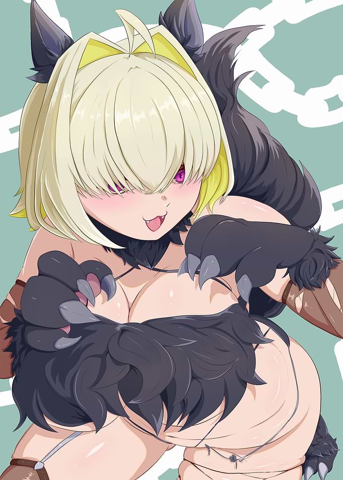 Anime Girl with Wolf Features