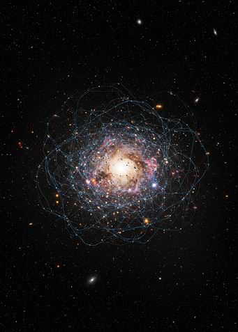 Galaxy with Network Overlay