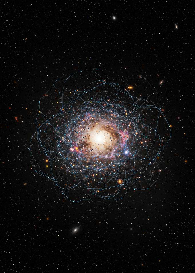 Galaxy with Network Overlay