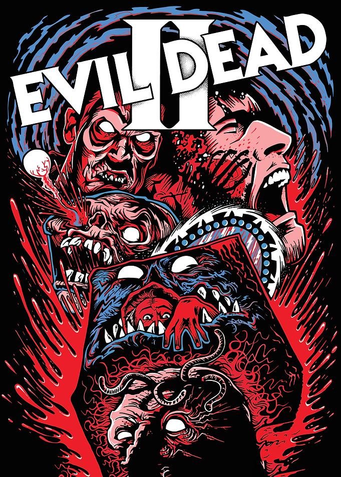 Evil Dead II Horror Art