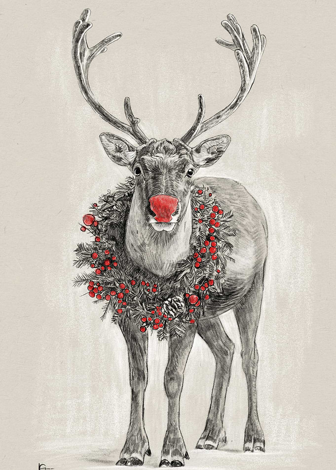 Rudolph the Red-Nosed Reindeer Drawing