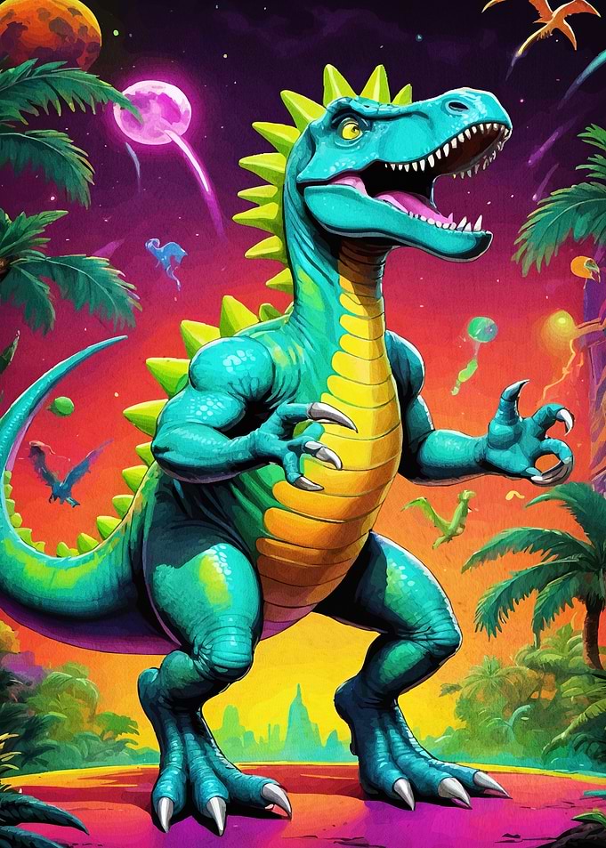Dinosaur Fantasy Landscape