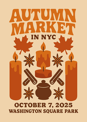 Autumn Market in NYC Poster