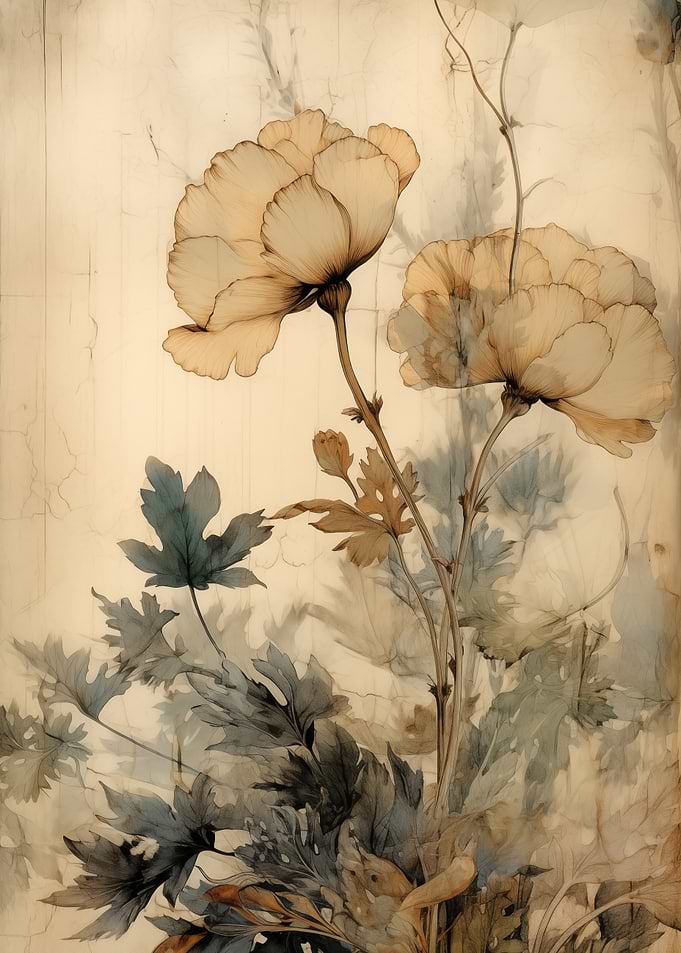 Floral Art Vintage Flowers