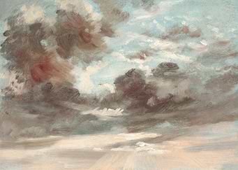 Cloudscape Painting with Dramatic Sky