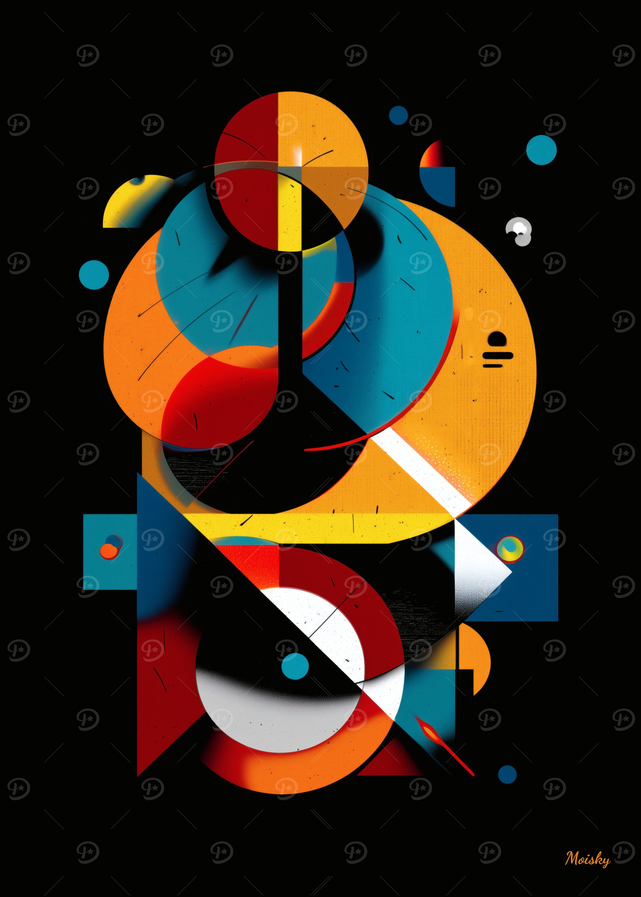 Geometric Orbit – Modern Abstract in Motion
