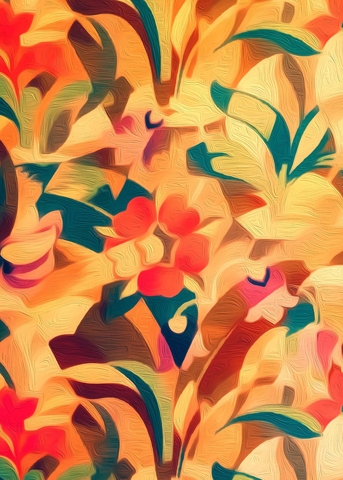 Bright Light Floral Botanical Garden Fine Art