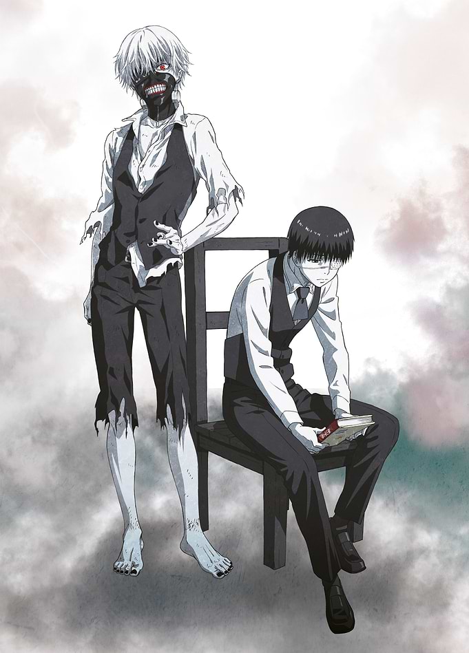 Kaneki's Duality: Human and Ghoul