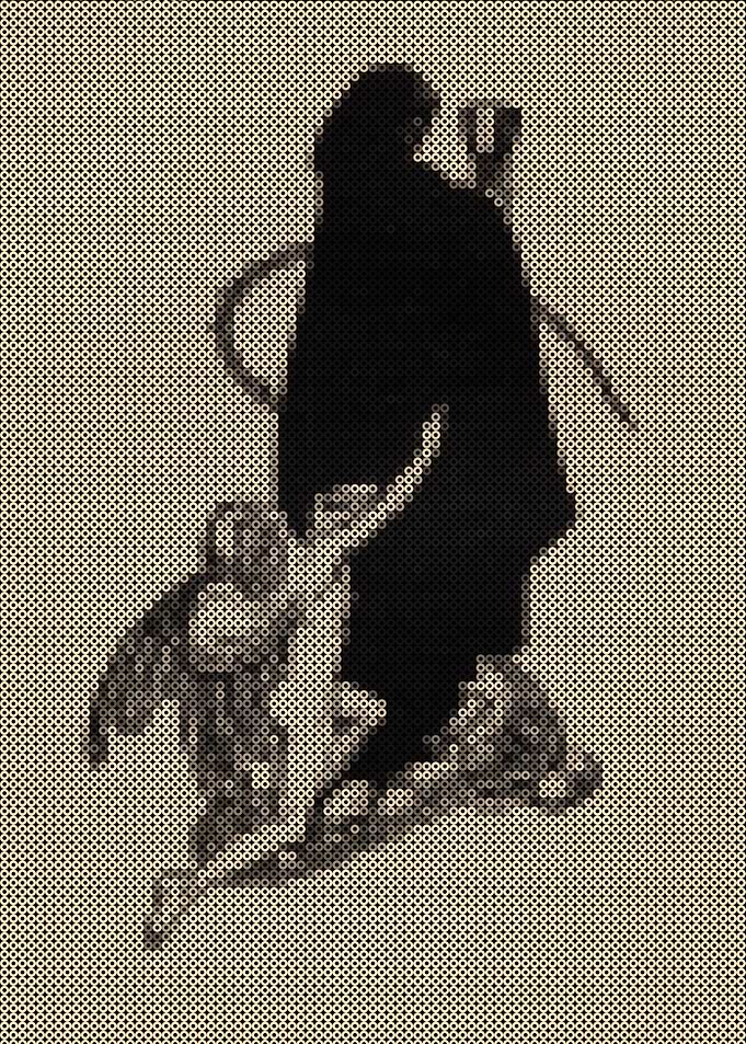 Grim Reaper and Angel Pixel Art