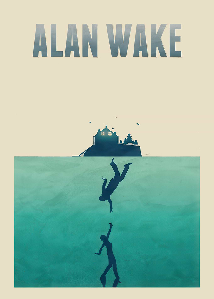 Alan Wake Minimalist Poster