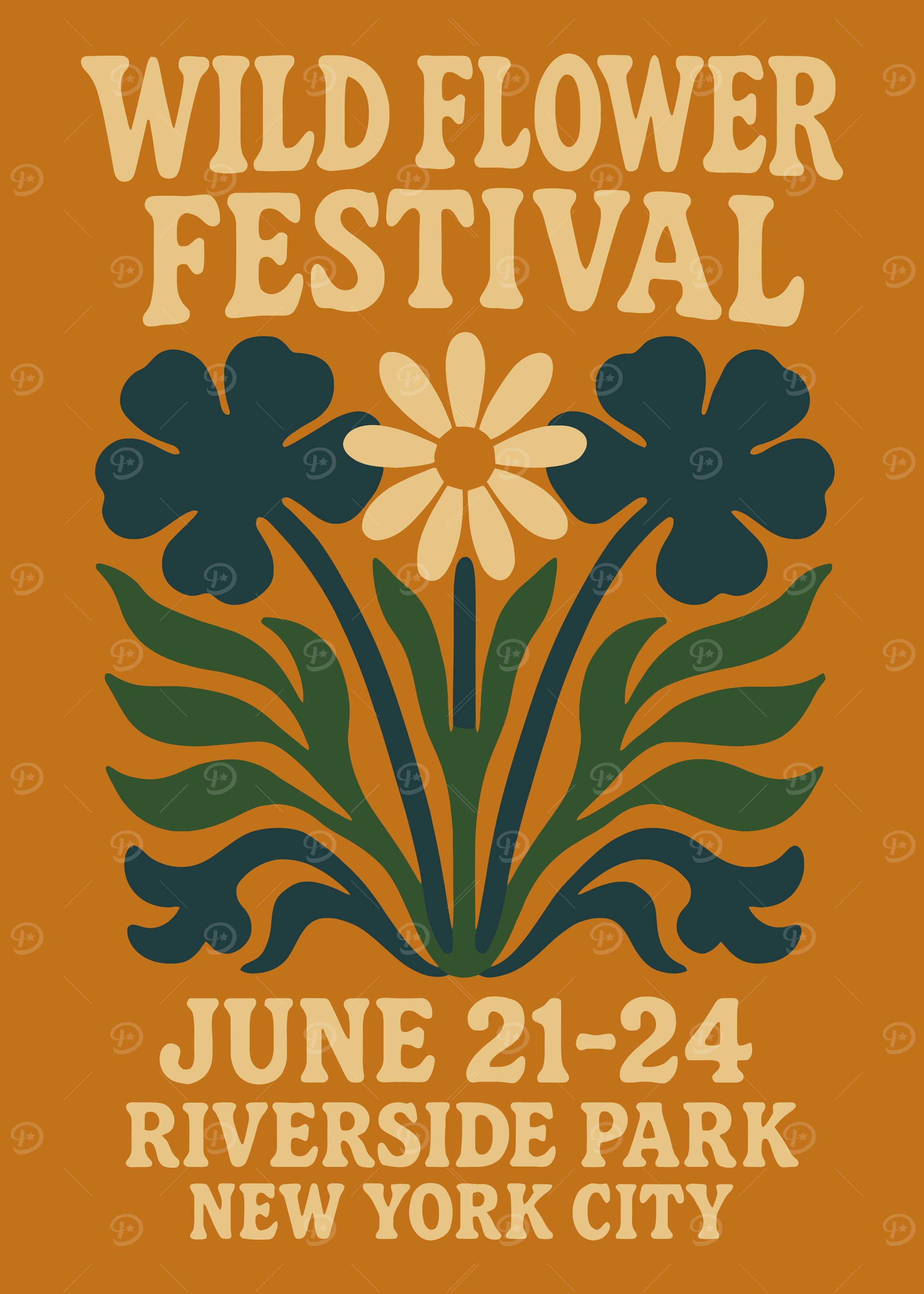 Wild Flower Festival Poster