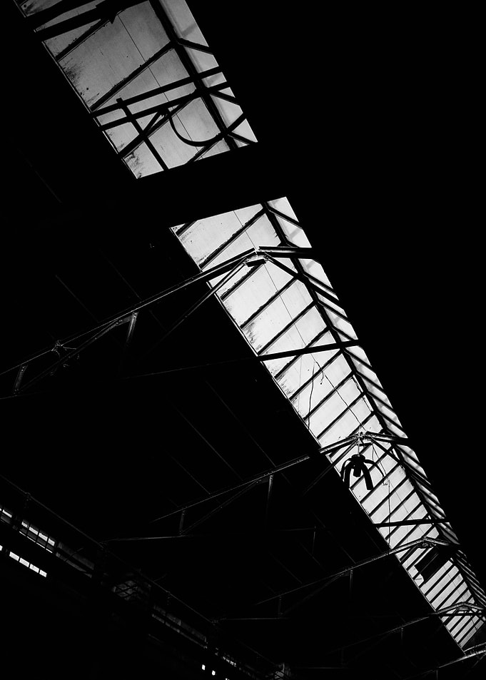 Black and White Skylight Architecture