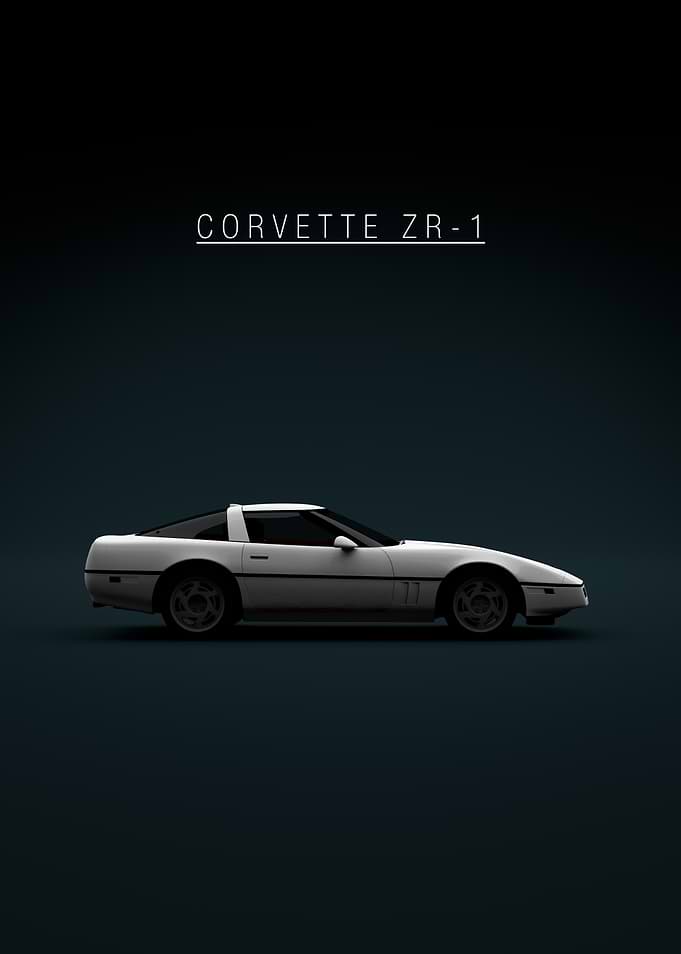 Corvette ZR-1 Car Poster