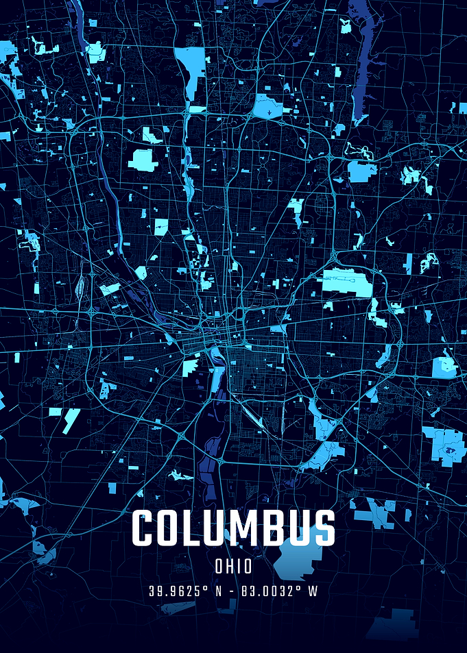 Columbus Midnight City Map