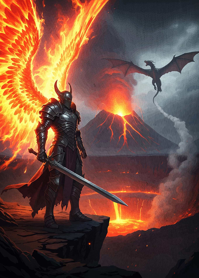 Armored Warrior Fire Wings