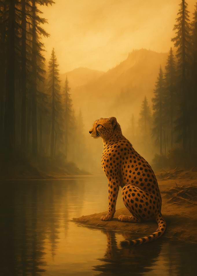 Cheetah by the Lake