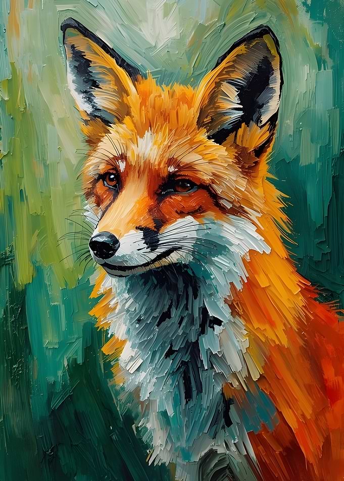 Fox Portrait Painting