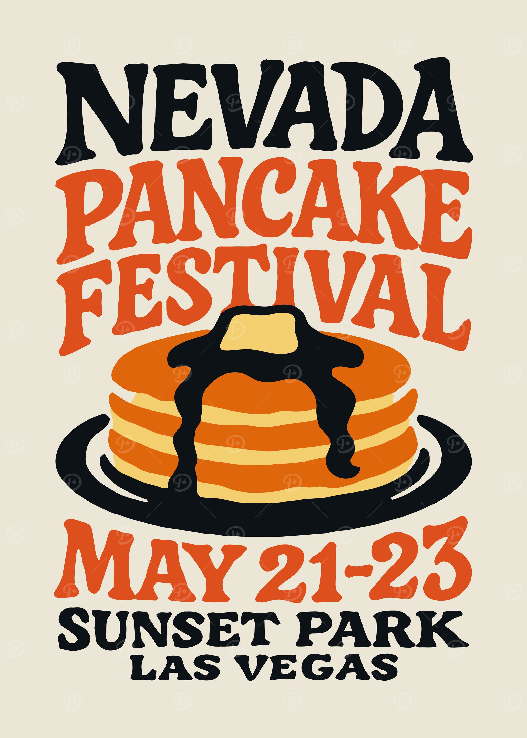 Nevada Pancake Festival Poster