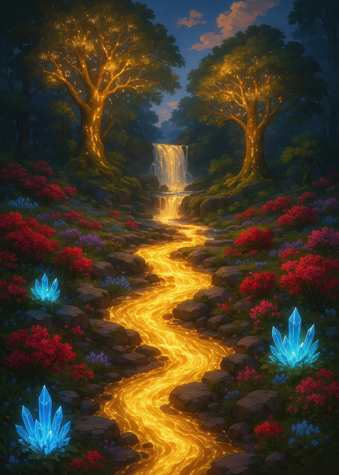 Enchanted Forest with Golden River